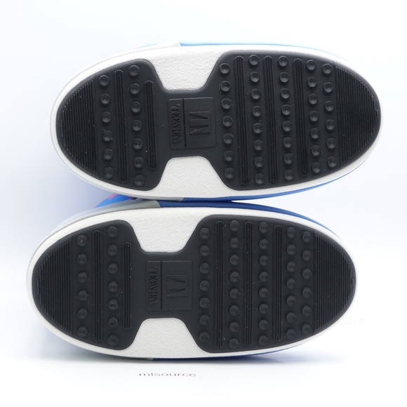 NEW MOON BOOT Icon Retrobiker Snow Boots Men's 11.5-13 / EU 45-47 Blue/White - Picture 8 of 9